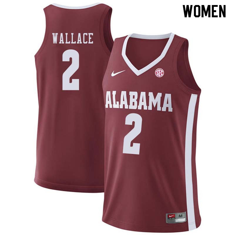 Women #49 Donta Hall Alabama Crimson Tide College Basketball Jerseys Sale-Crimson